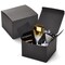 30-Pack 6x6x4 Inch Gift Boxes with Lids - Matte Black Cardboard Boxes for Presents, Bridesmaid, Groomsmen, Retail
